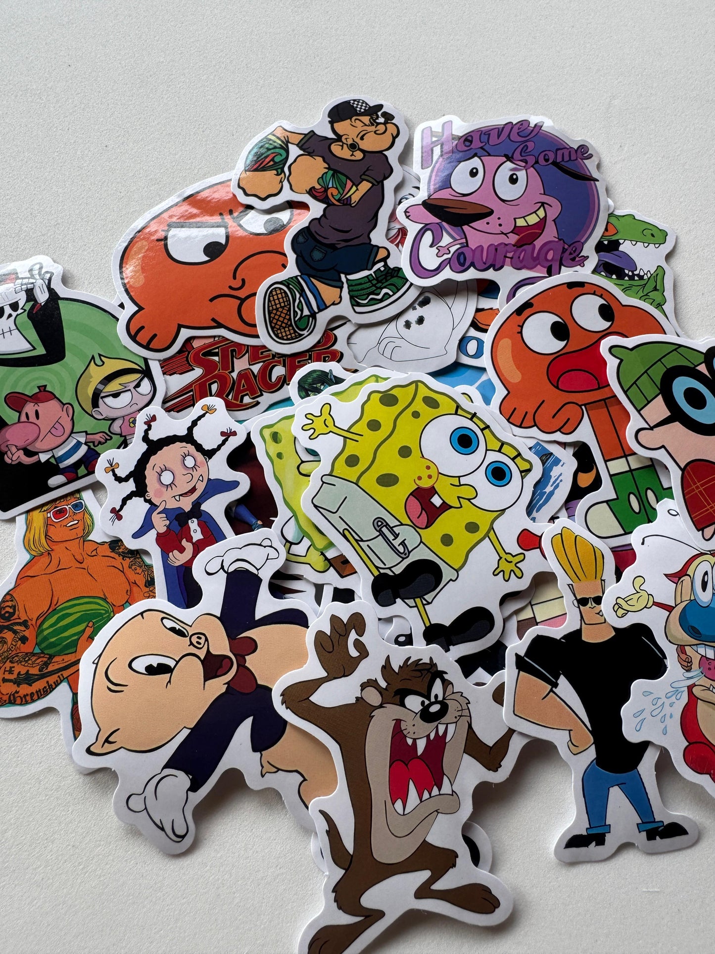 Pac de adesivos - Desenhos retrô (25 unidades)