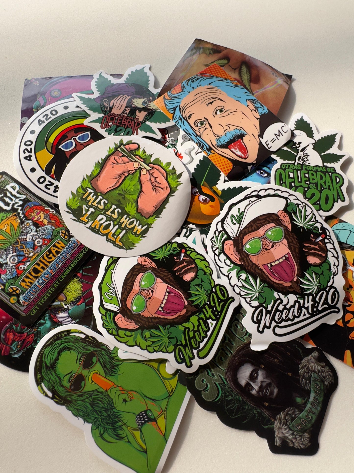 Pac de adesivos - Cannabis (25 unidades)