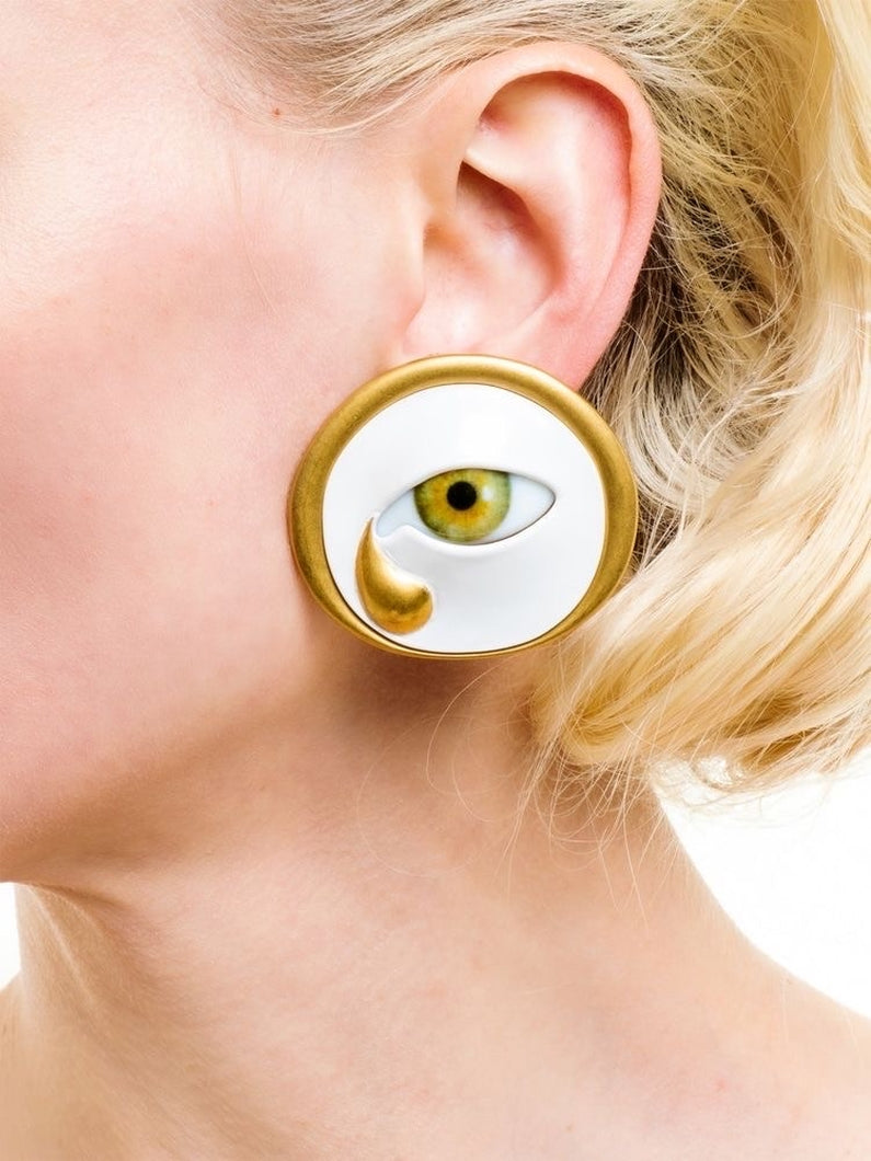 Par de brincos Olhos Gota