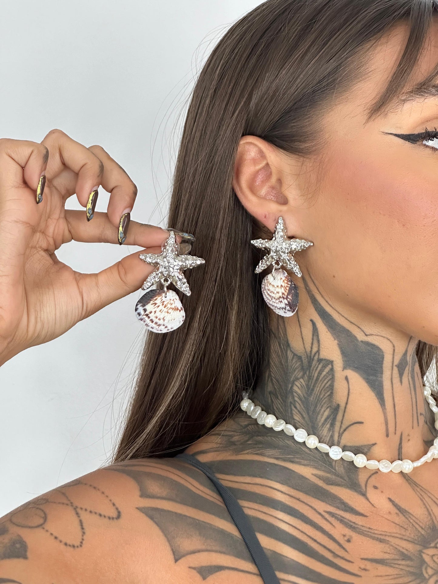 Par de brincos Silver Estrela do Mar