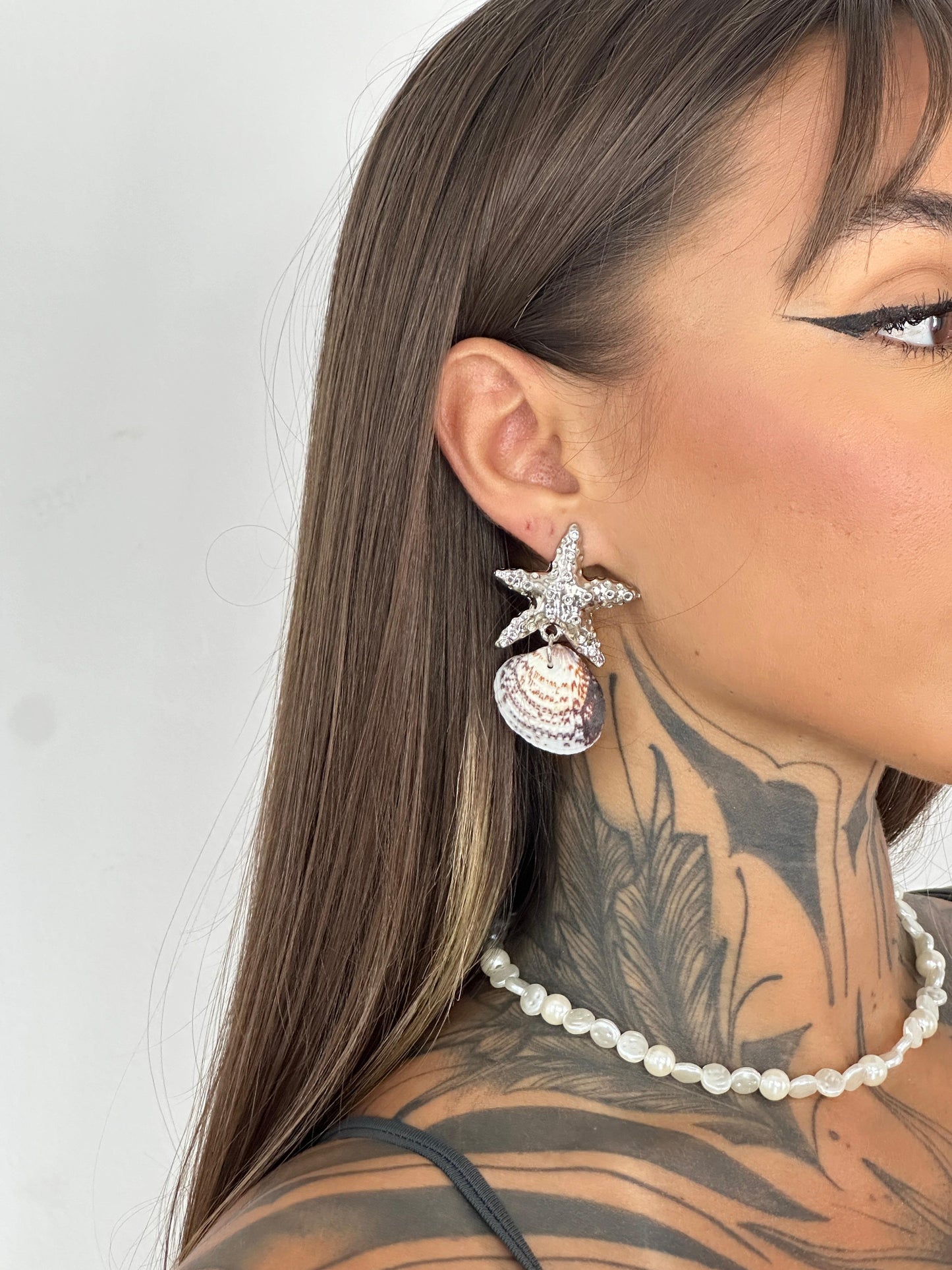 Par de brincos Silver Estrela do Mar