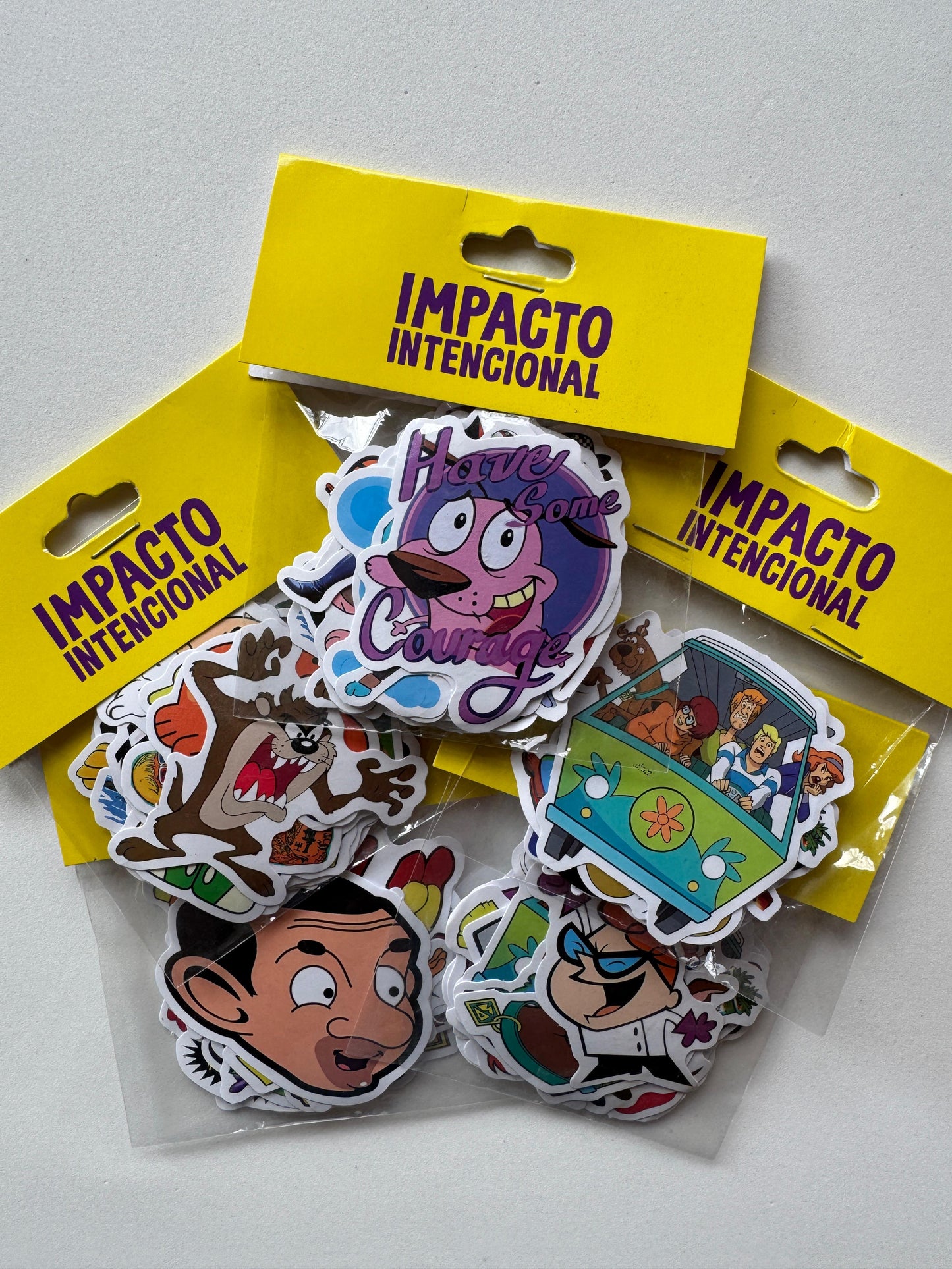 Pac de adesivos - Desenhos retrô (25 unidades)