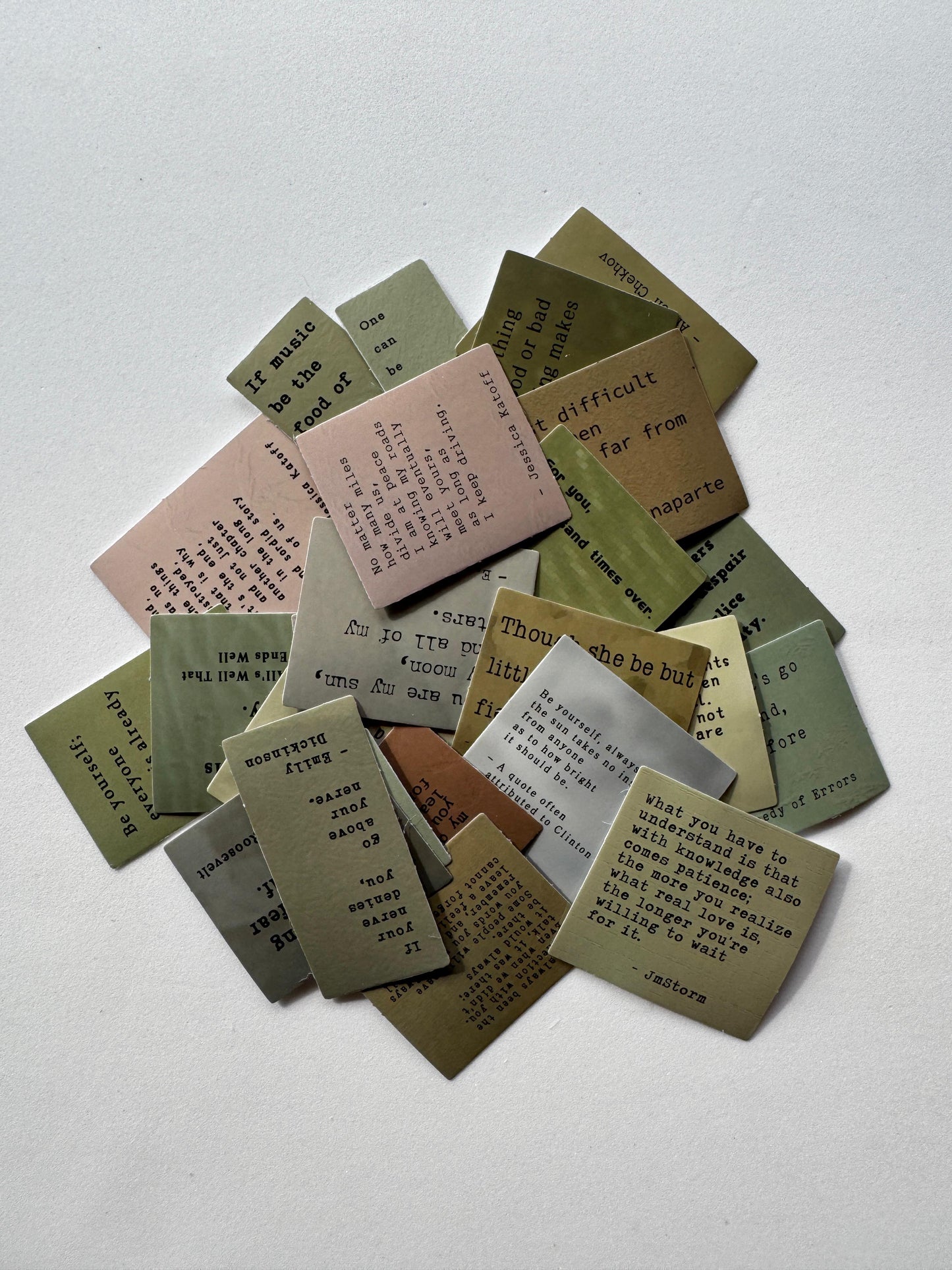 Pac de adesivos - Citações memoráveis (25 unidades)