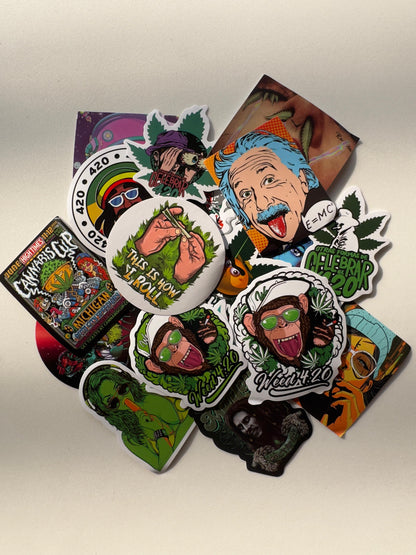 Pac de adesivos - Cannabis (25 unidades)