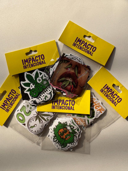 Pac de adesivos - Cannabis (25 unidades)