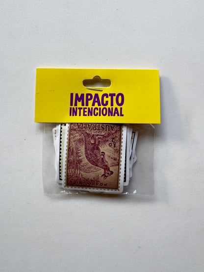 Pac de adesivos - Viagens e Selos (25 unidades)