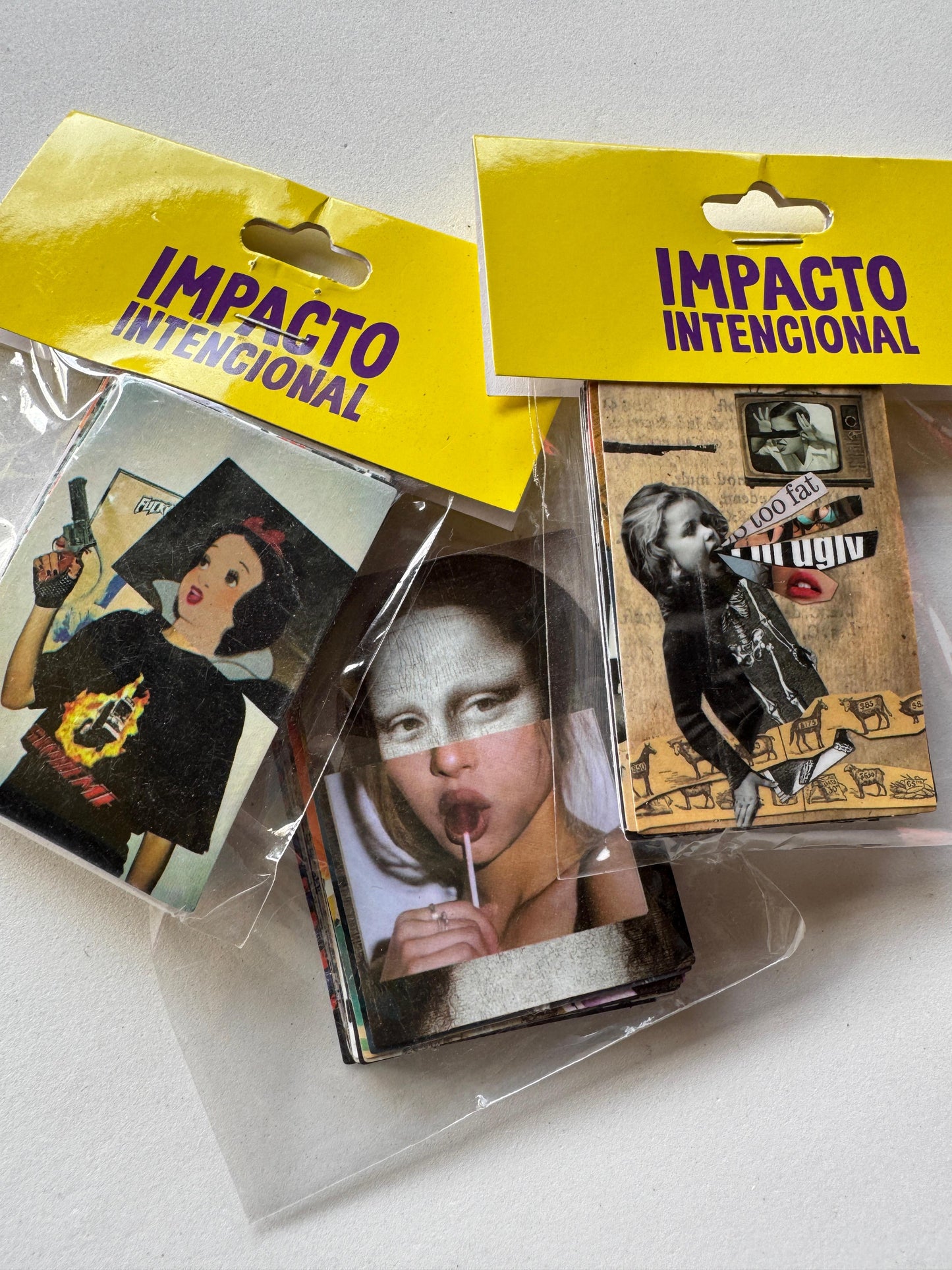 Pac de adesivos - Colagens Artísticas (25 unidades)