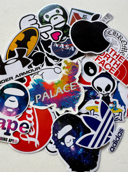 Pac de adesivos - Marcas diversas (25 unidades)