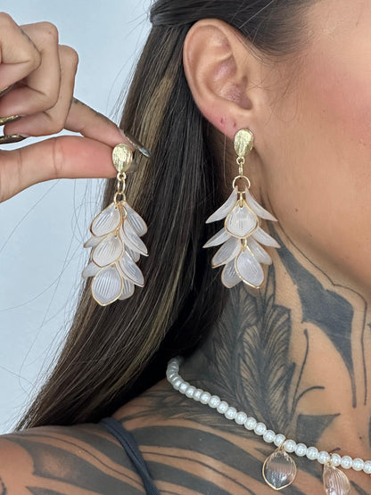 Conjunto colar e brincos Pétalas de Ouro - opções separadas