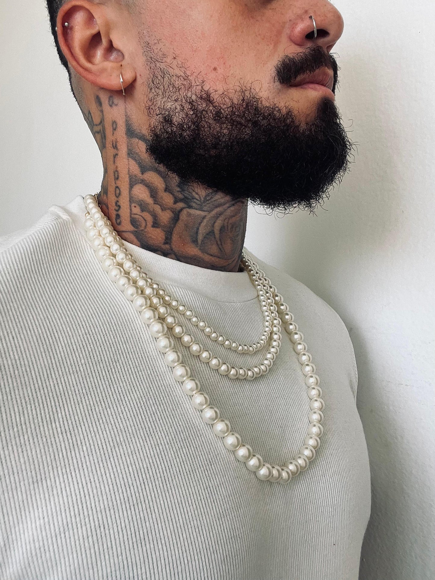 Colar pérolas em 3 tamanhos