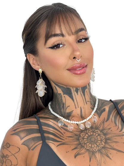 Conjunto colar e brincos Pétalas de Ouro - opções separadas